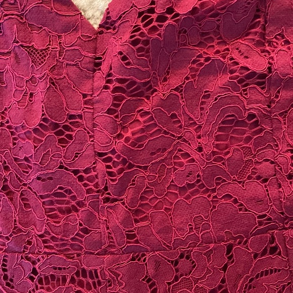Lulus Red Lace Dress, size Large - Picture 4 of 6